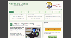 Desktop Screenshot of mainestategrange.org